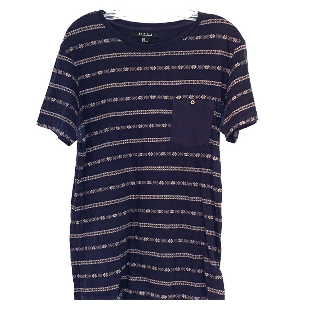 Blue Printed Tee